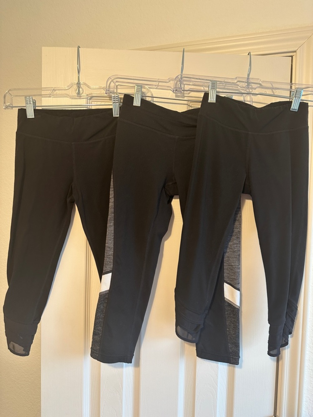 Athleta GIRL Black Athletic Capri Leggings - Youth M (8-10) Bundle of 3